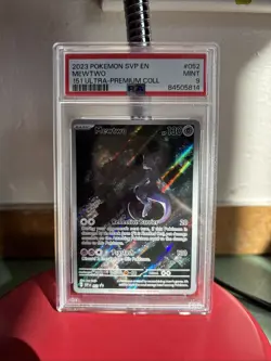 Pokemon TCG Mewtwo 052 Scarlet & Violet Promo Holo Card PSA 9 - Image 1