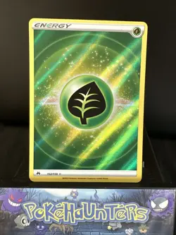 Pokemon Card Grass Energy 152/159 Ultra Rare Reverse Holo Crown Zenith Near Mint - Image 1