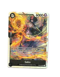 One Piece Card Game Sabo OP04-083 SR Super Rare Foil Card NM - Image 1
