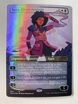 Kaya, Ghost Assassin *FOIL* SECRET LAIR: Black Is Magic (2021) MTG MT/NM Cmb Shp - Image 1