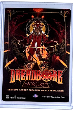 2020 MTG Magic the Gathering Secret Lair Drop Poster Borderless #141 Dreadbore - Image 1