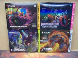 Magic the Gathering Collector Omega 4 Box Lot - Tarkir Edge Neon Aetherdrift New - Image 1