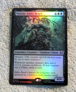 Venom, Eddie Brock 0012 Mythical Foil - Magic MTG Spiderman Magic The Gathering - Image 2