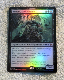 Venom, Eddie Brock 0012 Mythical Foil - Magic MTG Spiderman Magic The Gathering - Image 3