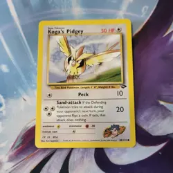 Koga's Pidgey 80/132 Common Pokemon Gym Challenge Unlimited WOTC LP - Image 1