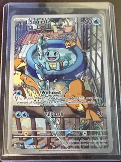 Pokemon TCG Squirtle #148/142 Illustration Rare sv07: Stellar Crown - Image 1