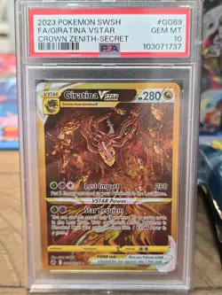 Pokemon Crown Zenith Gold Vstar Full Set All Four PSA 10 GEM MINT - Image 1