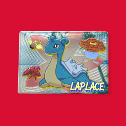 LAPRAS (LAPLACE)--JAPANESE MEIJI EMBOSSED PROMO FOIL POKEMON CARD - Image 1