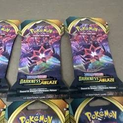X8 Pokemon Sword And Shield Darkness Ablaze - Sleeved Booster Packs New Sealed - Image 4