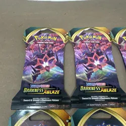 X8 Pokemon Sword And Shield Darkness Ablaze - Sleeved Booster Packs New Sealed - Image 5