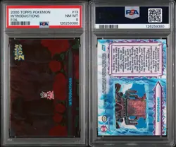 2000 TOPPS POKEMON THE MOVIE 2000 13 INTRODUCTIONS FOIL - PSA 8 - Image 1