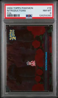 2000 TOPPS POKEMON THE MOVIE 2000 13 INTRODUCTIONS FOIL - PSA 8 - Image 2