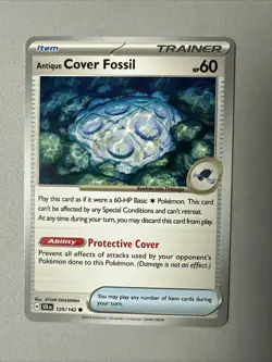 Pokemon TCG * SV Stellar Crown * 129/142 Antique Cover Fossil Common * FRESH PK - Image 1