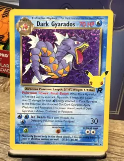 Pokemon TCG Dark Gyarados Celebrations: Classic Collection 82 Holo Rare - Image 1