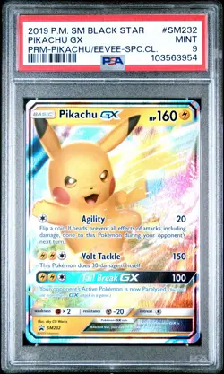 PSA 9 - Pikachu GX SM232 Premium Eevee Collection Promo - Pokemon - Image 1