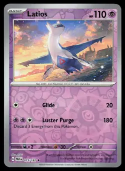 Latios - Paradox Rift - 073/182 - Pokemon TCG - LP - Reverse Holo Rare - Image 1