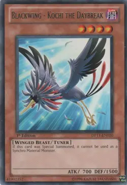 Blackwing - Kochi the Daybreak - DP11-EN010 - Rare - 1st Edition - Lightly Playe - Image 1