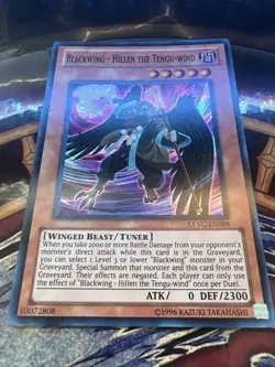 Blackwing - Hillen the Tengu-wind EXVC-EN008 Super Rare Unlimited VLP (slot#219) - Image 4