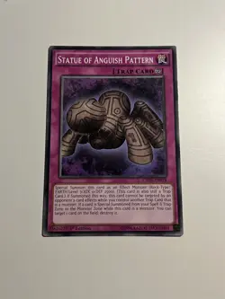 Yugioh Statue of Anguish Pattern CROS-EN078 Common Card 1st Edition NM - Image 1