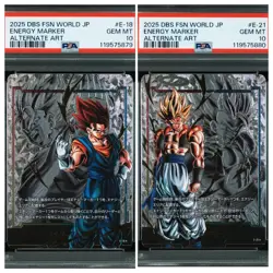 Dragon Ball Super Card Game Energy Marker Set E18 E21 Alternate Art GEM MT10 - Image 1