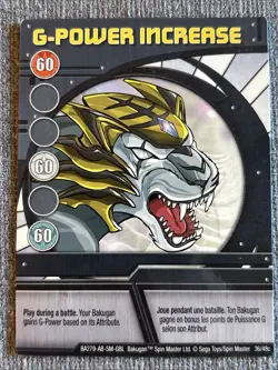 Bakugan:Battle Brawlers | G-Power Increase🔵 Blue Ability Card | 26/48c - Image 3