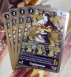 Digimon Card Game Copipemon EX10-038 R Foil Playset Of 4 - Image 1