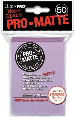 Ultra Pro 84504 - Pro-Matte Card Sleeves Purple 50 pcs. NEW OVP - Image 1