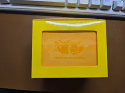 Pokemon card Flip Deck Case GYM BADGES KT YELLOW Pokemon Center - Image 2