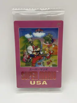 Super Mario Bros. History Card Wafers No 6 USA NES BANDAI Genuine Japan wafer - Image 1