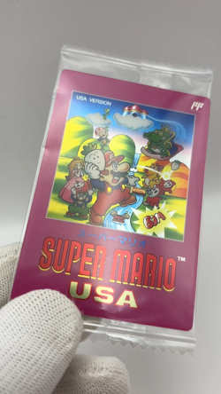 Super Mario Bros. History Card Wafers No 6 USA NES BANDAI Genuine Japan wafer - Image 2