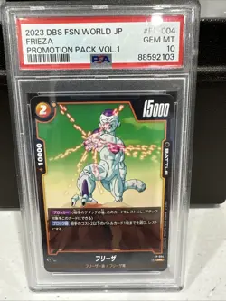 Dragon Ball Fusion World Card Promo FP-004 Frieza PR Japanese Psa 10 - Image 1