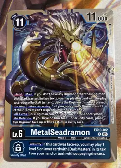 Digimon Card Game MetalSeadramon EX10-012 R Foil - Image 1