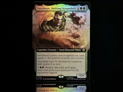 Sandman, Shifting Scoundrel #266 R (Extended Art) (FOIL) MTG Marvel’s Spider-Man - Image 1