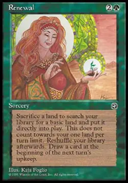Renewal - Medium Play MTG Homelands - Image 1