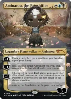 MTG English Aminatou, the Fateshifter (Rainbow Foil) NM Foil Secret Lair - Image 1