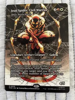 Iron Spider Civil Warrior 0039 Regular Borderless Marvels Spider-Man MTG - Image 1