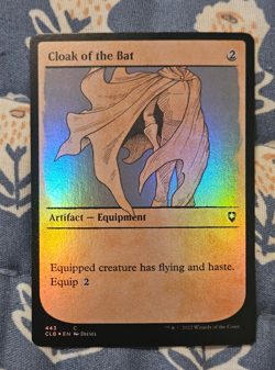 Cloak of the Bat FOIL (443) Showcase Battle for Baldur's Gate MTG Magic - Image 1