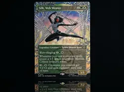 Silk, Web Weaver #215 SPM R (Borderless) (Non-Foil) MTG Marvel's Spider-Man - Image 1