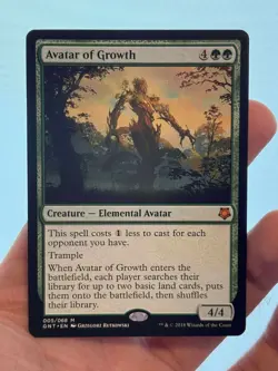 1X Avatar of Growth MINT MTG Magic GNT Game Night 2018 Exclusive Elemental EDH - Image 1