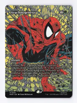 Arachnogenesis (Borderless) 0031 (M) MTG Marvel's Spider-Man Eternal-Legal (MAR) - Image 1