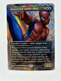 MTG Sensational Spider-Man (Borderless) #25 Marvel's Magic The Gathering NM - Image 1