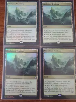 MTG X4 Unclaimed Territory League Promo Foil 258 4x Playset NM - Image 2