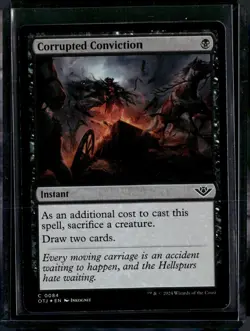 Corrupted Conviction - 84 - Foil - OTJ - NM - MTG Magic The Gathering - Image 1