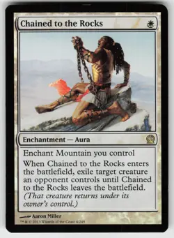 MTG Theros #4 Chained to the Rocks FOIL Lightly played tcg - Image 1