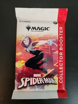 Marvel Spiderman SEALED Collector Booster Pack MTG - Image 1