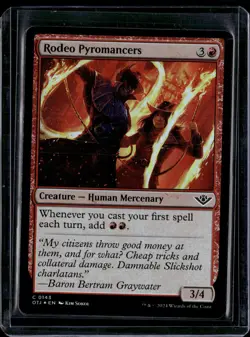 Rodeo Pyromancers - 143 - Foil - OTJ - NM - MTG Magic The Gathering - Image 1