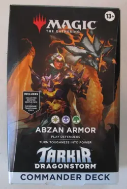 TARKIR DRAGONSTORM - COMMANDER DECK - ABZAN ARMOR - MTG MAGIC THE GATHERING - Image 1