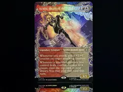Arana, Heart of the Spider #213 R (Borderless) (FOIL) MTG Marvel's Spider-Man - Image 1