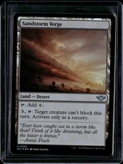 Sandstorm Verge - 263 - Foil - OTJ - NM - MTG Magic The Gathering - Image 1
