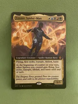 Cosmic Spider-Man Extended Art 0271 Marvel’s Spider-Man Magic The Gathering MTG - Image 1